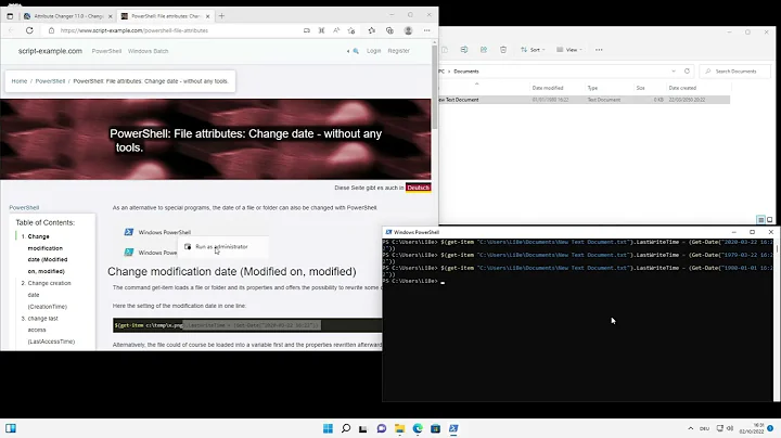 Change Date and Time Attributes of files without tools