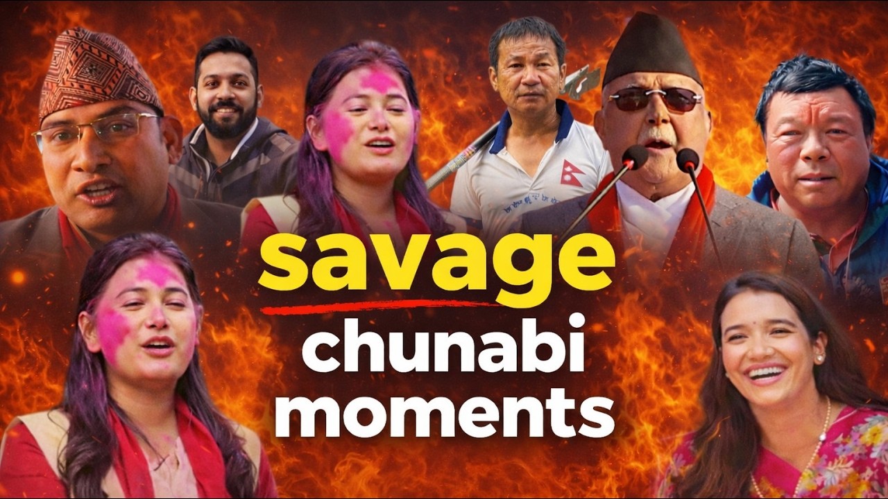 When Nepali Politicians Went Savage on Stage- Nepali Netaharu Ko Sabai Vanda Savage Lines 🔥 Chunab