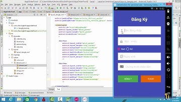 Nguyễn Công Trình - Thiết kế giao diện trang đăng ký - lập trình androi