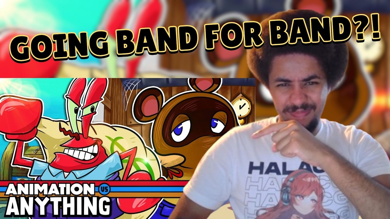 RAPPER REACTS TO Mr. Krabs vs Tom Nook - Rap Battle! (ANIMATION VS ANYTHING: CH. III)