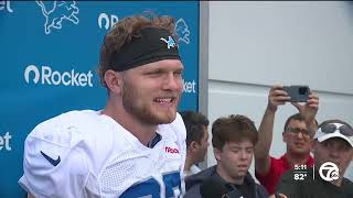 First day of pads at Detroit Lions camp