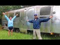 This Is Our BIGGEST Undertaking Yet! Moving An Airstream That's NOT Connected To ANY Wheels!