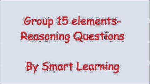 Group 15 elements :Reasoning Questions  P block elements IIT JEE CBSE  CHEMISTRY
