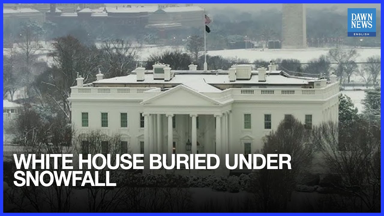 Heavy Snowfall Blankets White House Amid US Storm | Dawn News English