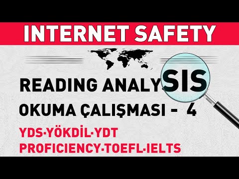 YDS, YÖKDİL, YDT, … - Reading / Okuma Çalışması 4 - INTERNET SAFETY