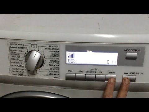 Diagnostico Reset Lavadora Aeg Electrolux 74950 Test Washing Machine Youtube