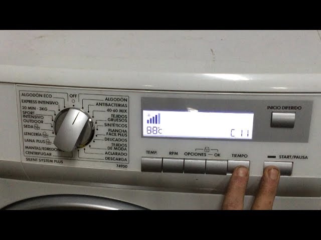 lavadora aeg/electrolux (74950). [Test washing machine]. -