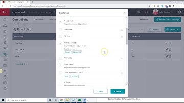 Creating an email list for Command Email in KW Command