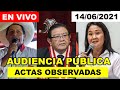 EN VIVO| Audiencia pública APELACIÓN ACTAS OBSERVADAS | JNE | Pedro Castillo vs Keiko Fujimori