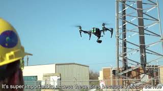 Verizon inspects cell towers with drones in the aftermath of Harvey.