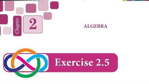 11th Business Maths | Algebra | Exercise 2.3 sums 1,2,3,4,5,6