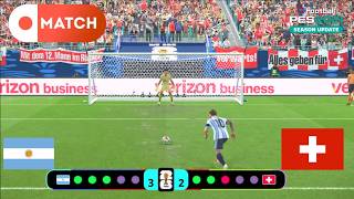 Argentina vs Switzerland I Penalty Shootout Live I Football Video Game I eFootball Pes 2021 screenshot 3