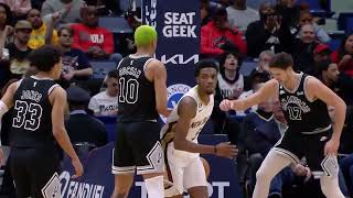 Herb Jones Strong w/ 10pts and D in 2nd Quarter vs. Spurs 12/22/2022