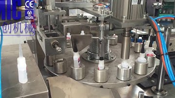 Automatic 502 super glue filling machine bottle feeding filling capping machine