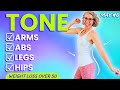 KNEE-FRIENDLY, No Equipment TONING Workout for Women over 50 👒 MAY 6