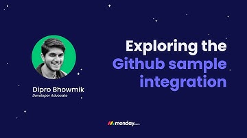 Build your first integration with the Github & monday sample app