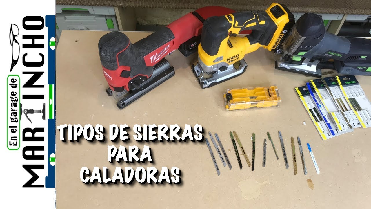 Diferentes sistemas de hojas para sierras de calar