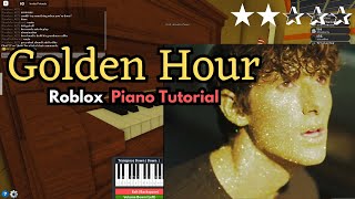 JVKE - Golden Hour | EASY Roblox Piano Tutorial | SHEETS IN DESCRIPTION! screenshot 4