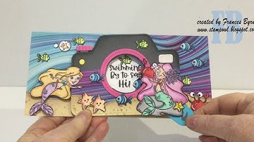 Swimming By Magic Iris Card