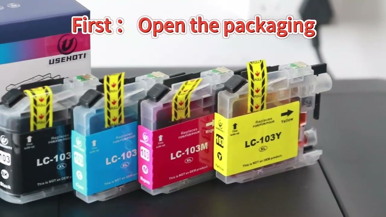 USEHOTI LC103XL LC101 Compatible for Brother LC103 Ink Cartridges with Brother MFC-J870DW, 4XL Pack