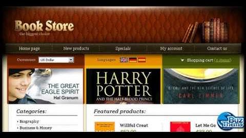 Download Book Store OsCommerce Template by  Matrix TM