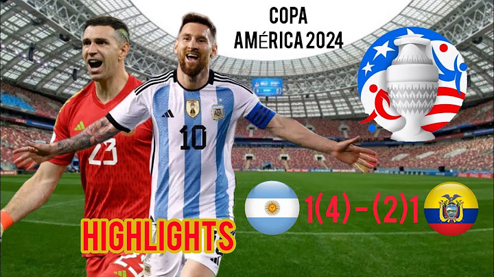 Argentina 1(4) × (2)1 Ecuador Penalty shootout | Copa América 2024 | Highlights match