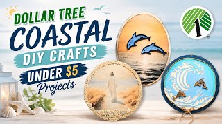 *Must See* Dollar Tree Super Easy & Fun Summer Signs • Coastal • Beach • Nautical DIYs #diy #crafts 