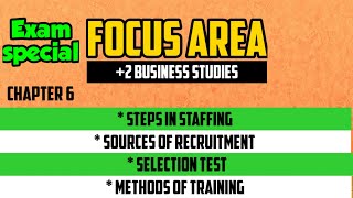 FOCUS AREA / PLUS TWO BUSINESS STUDIES  MALAYALAM / STAFFING  / PLUS LEARN