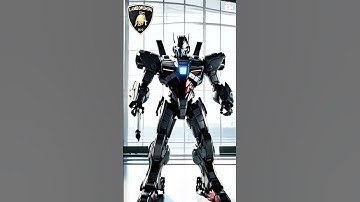 Lamborghini changes into transformer #ai #cars #lamborghini