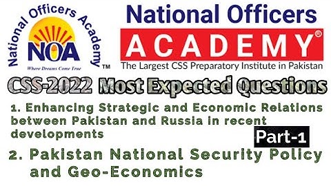 CSS 2023 Important Topics | Current Affairs & Pakistan Affairs |International Affairs| English Essay