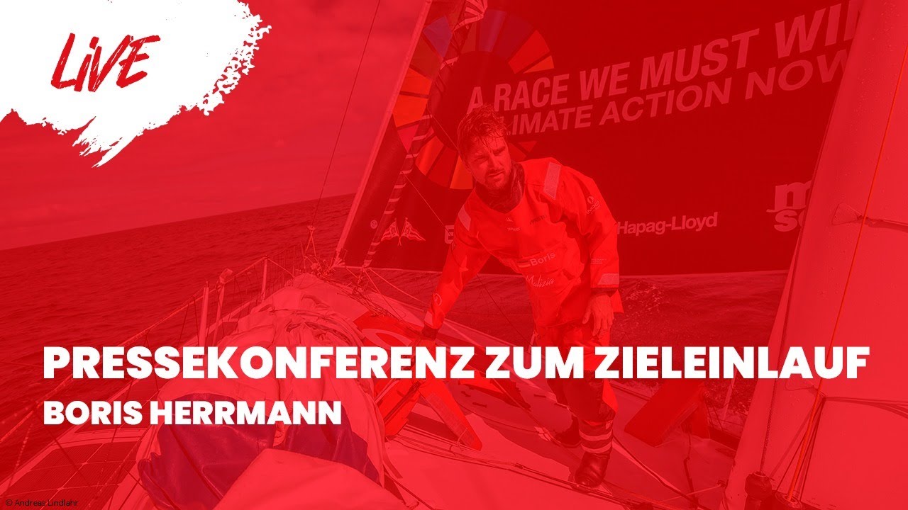 ⁣Pressekonferenz zum Zieleinlauf von Boris Herrmann