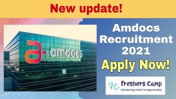 Amdocs Recruitment 2021 | For Software Support Engineer | Apply online