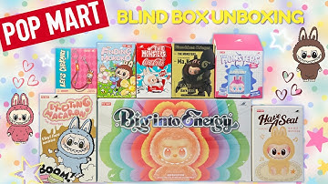 30+ Mins ASMR PopMart Labubu The Monsters Mega Unboxing Big into Energy Have a seat Tasty Macarons