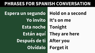 Short Spanish Phrases for Conversations