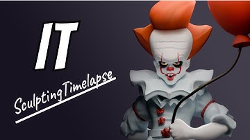 Pennywise IT - Sculpting Timelapse