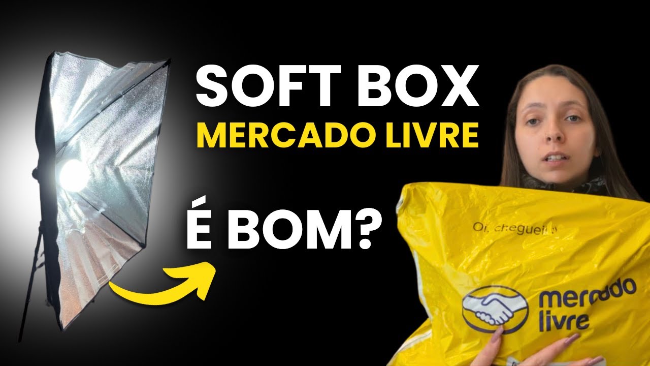 COMPREI SOFT BOX BARATO DO MERCADO LIVRE - É BOM ??? Como montar