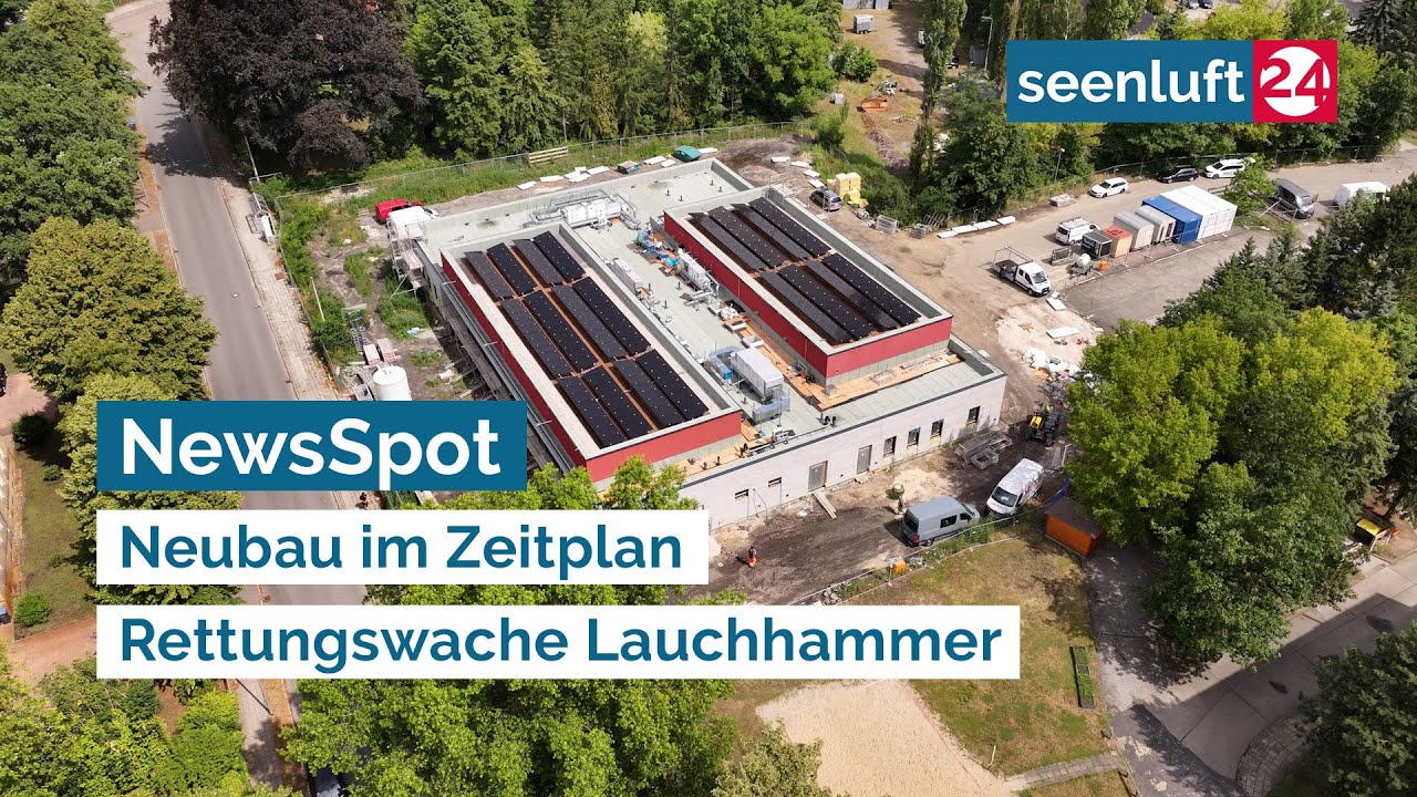 NewsSpot: Bau der neuen Lehrrettungswache in Lauchhammer