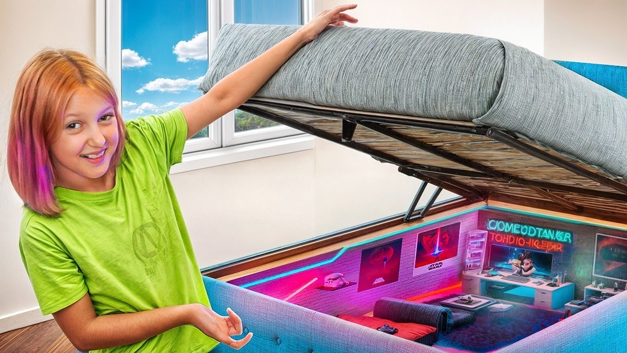 ¿Monstruo o HABITACIÓN SECRETA? 🫣 ¡Amelka y el misterio bajo la cama!