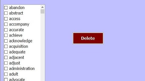 Programming in Visual Basic.NET: Remove checked items from checkedlistbox and  database in VB.net