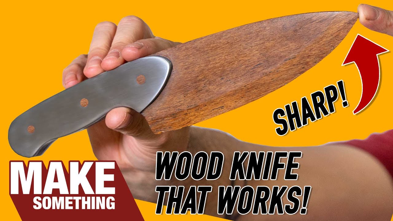 Make A Wooden Hunting Knife 