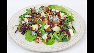 Apple, Walnuts & Blue Cheese Salad | Healthy Salad