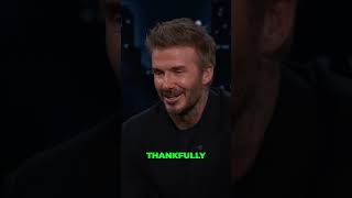 David Beckham & Jimmy Kimmel #jimmykimmel #davidbeckham #victoriabeckham #shorts #football #moments