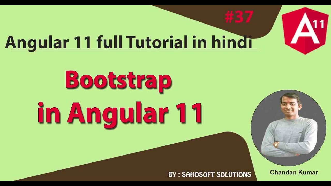 Bootstrap in Angular 11 : Angular 11 Full Tutorial in Hindi - YouTube
