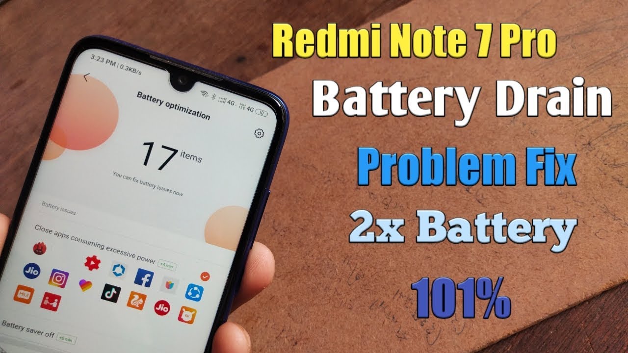 Redmi Note 7 Pro Battery Drain Problem(issue) Fix Official Method - YouTube