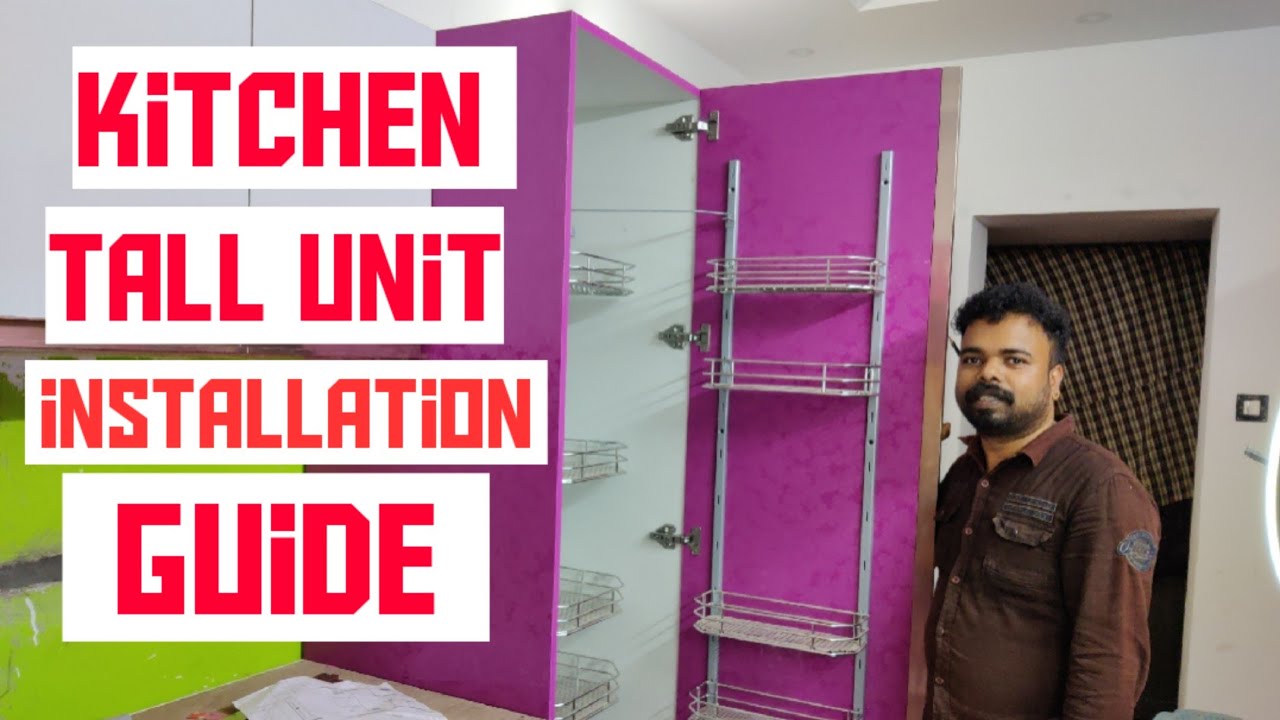 kitchen Tall Unit Installation Guidesleek Tall Unit Pantry SS