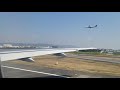 伊丹空港 ANA B777-300 離陸　阪神競馬場～甲子園～USJ～京セラドーム～大阪城