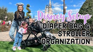 COMPLETE Disney Diaper Bag AND Disney Stroller Organization | Taking Toddlers to Disney