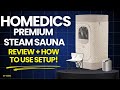 Homedics Premium Steam Sauna Review + How to Use Setup | Does It Really Help Muscle Recovery?
