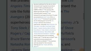 All biography of Chris Hamesworth as thor through Wikipedia