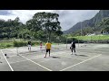 Kaneohe Pickleball Action | Doubles Aaron/Greg vs Akiko/Clemens | O’ahu, Hawai’i